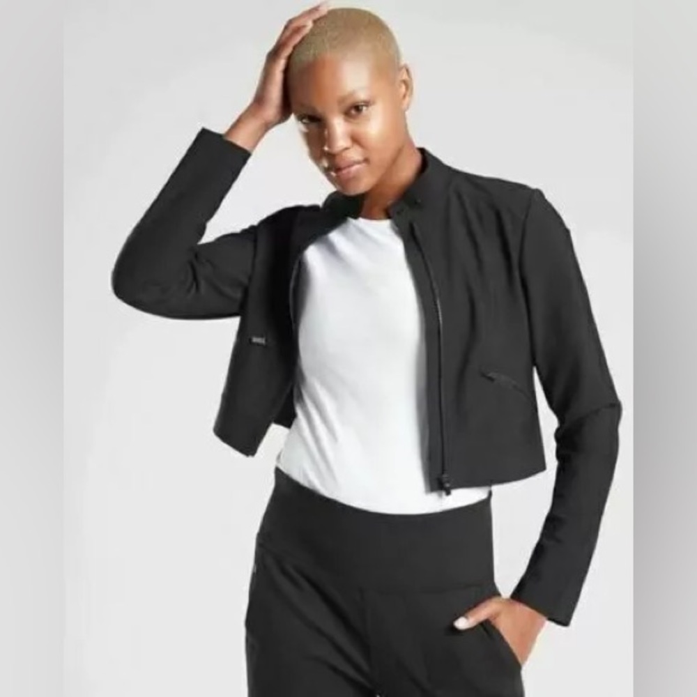 Athleta Lunar Moto Zip Jacket